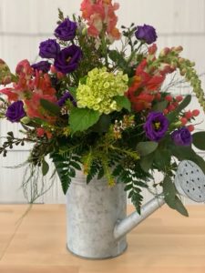 flower bouquet watering can
