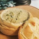 Broccoli cheddar soup bread bowl 