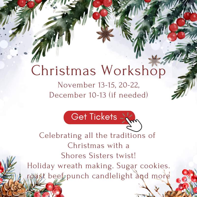 shores sisters Christmas workshop get tickets