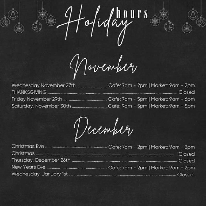 shores sisters holiday hours 2024