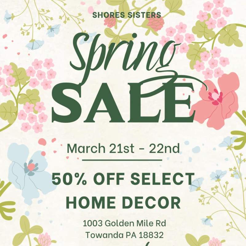 Shores Sisters Spring Sale