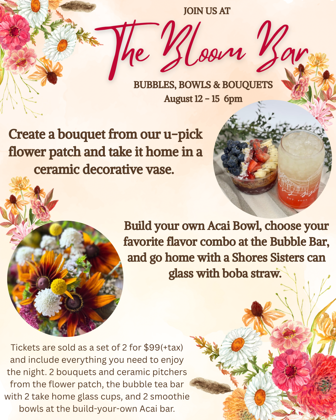 Bloom Bar August 2025