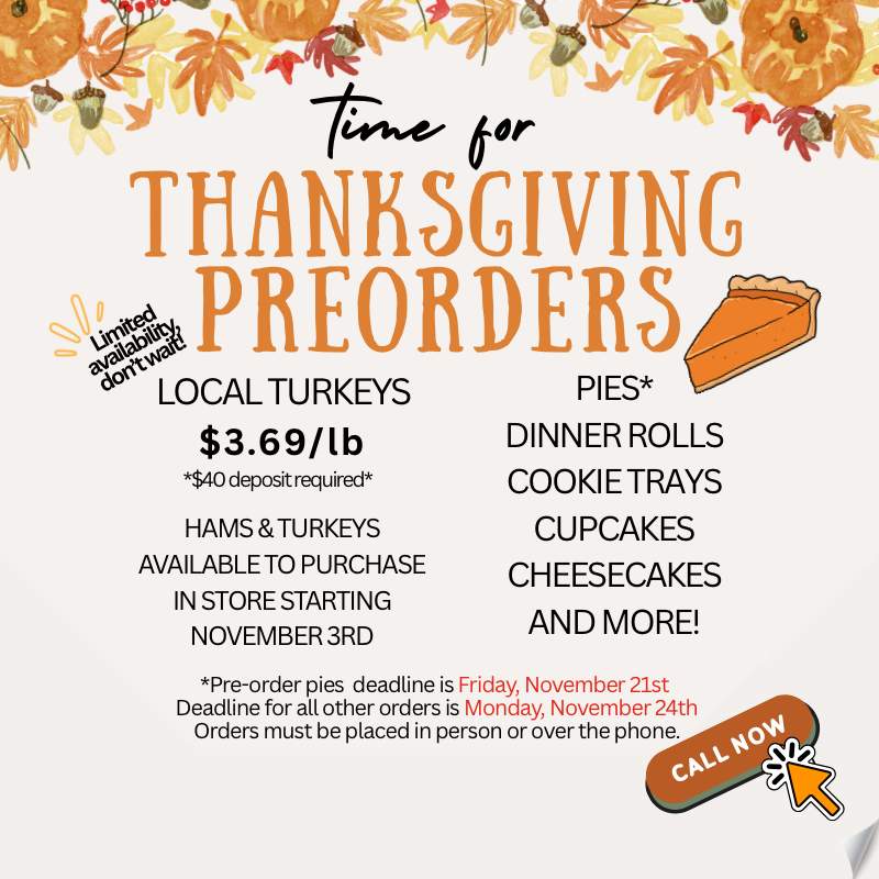 Call now to pre-order thanksgiving 570-265-0333 Call now to pre-order thanksgiving 570-265-0333