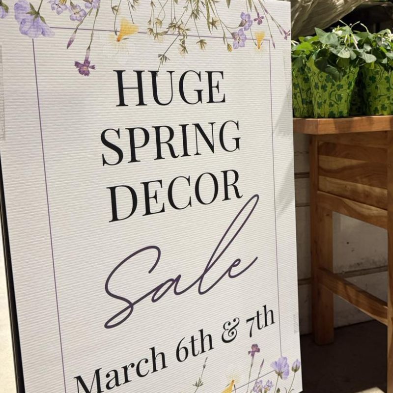 spring decor sale