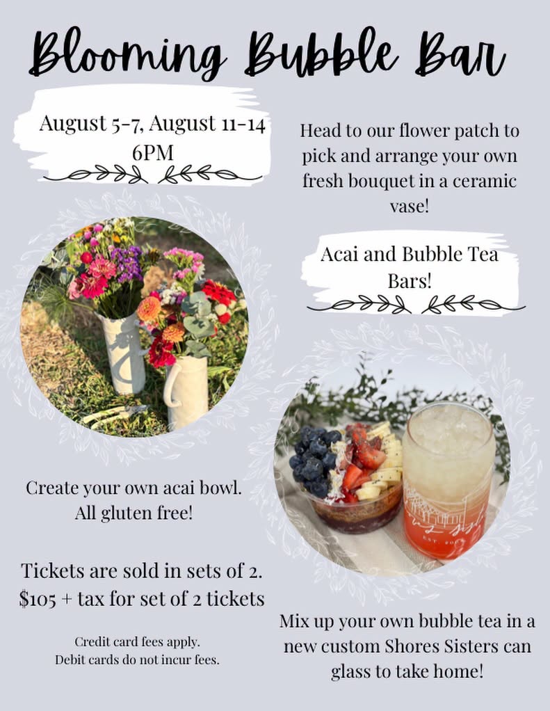 The Bloomin' Bubble Bar Flyer image The Bloomin' Bubble Bar Flyer image