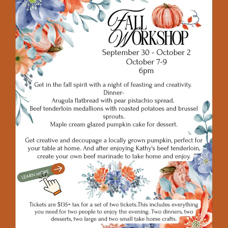 Fall Workshop 2026 learn more Fall Workshop 2026 learn more