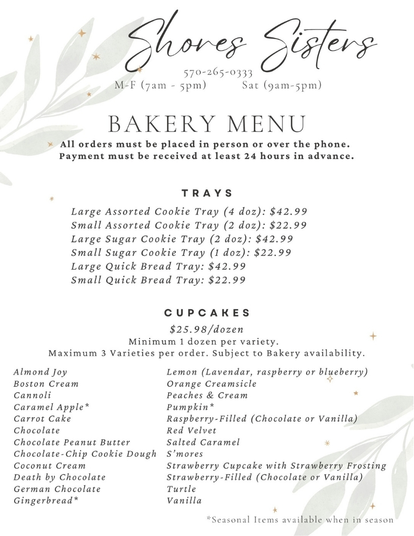 Customer Catering Sheet 2026 Fall pg 2 Customer Catering Sheet 2026 Fall pg 2
